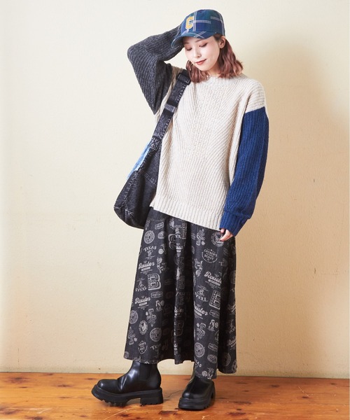 【セール】アンティークニットアイレットプルオーバー（ニット/セーター）｜CUBE SUGAR（キューブシュガー）