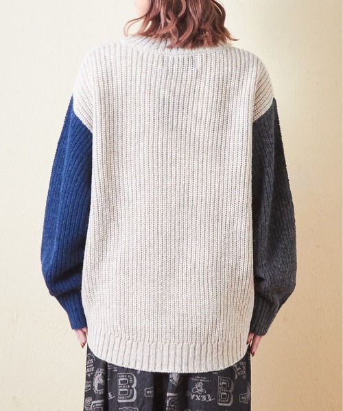 【セール】アンティークニットアイレットプルオーバー（ニット/セーター）｜CUBE SUGAR（キューブシュガー）