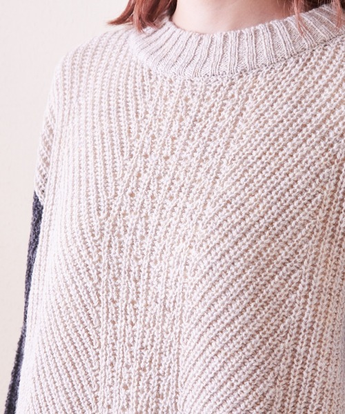 【セール】アンティークニットアイレットプルオーバー（ニット/セーター）｜CUBE SUGAR（キューブシュガー）