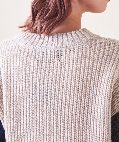 【セール】アンティークニットアイレットプルオーバー（ニット/セーター）｜CUBE SUGAR（キューブシュガー）