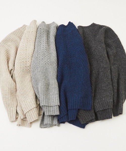 【セール】アンティークニットアイレットプルオーバー（ニット/セーター）｜CUBE SUGAR（キューブシュガー）