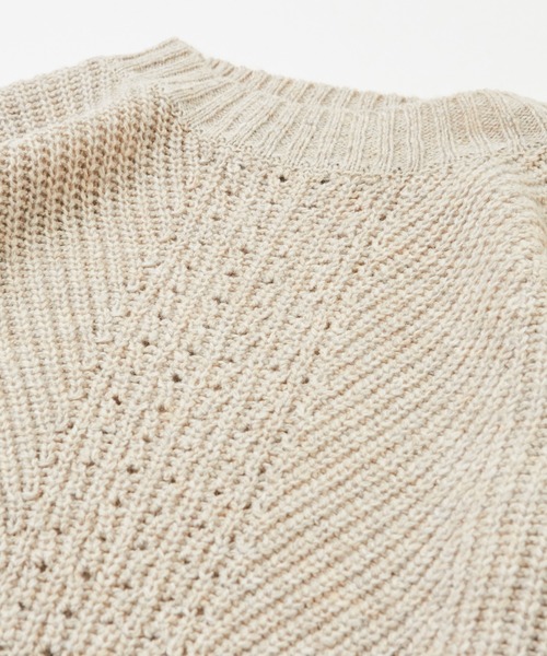 【セール】アンティークニットアイレットプルオーバー（ニット/セーター）｜CUBE SUGAR（キューブシュガー）