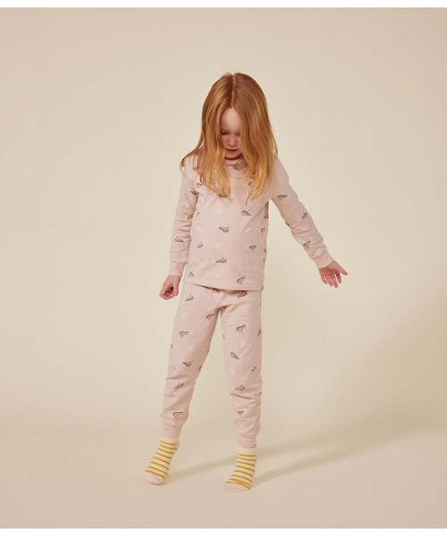 【セール】スウェット長袖パジャマ（ルームウェア/パジャマ）｜PETIT BATEAU（プチバトー）