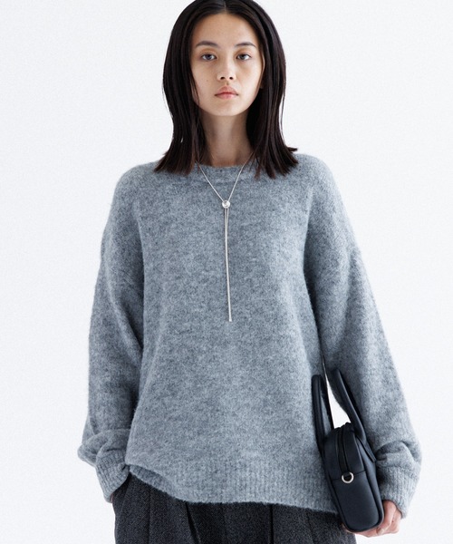 SINSS（シンス）の「Basic shaggy knit / ベーシックシャギーニット（ニット/セーター・メンズ・ブラウン/ブルー/ターコイズブルー/チャコール/グレー・SMALL/MEDIUM/LARGE/X-SMALL）」の2枚目の写真