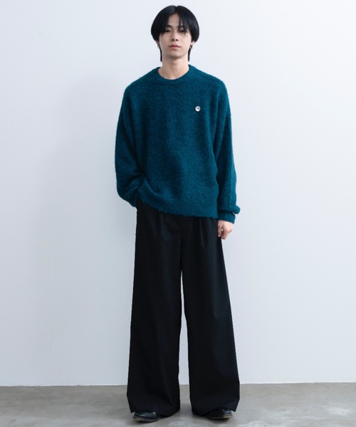 SINSS(シンス)の「Basic shaggy knit / ベーシックシャギーニット(ニット/セーター・メンズ・ブラウン/ブルー/ターコイズブルー/チャコール/グレー・SMALL/MEDIUM/LARGE/X-SMALL)」の12枚目の写真