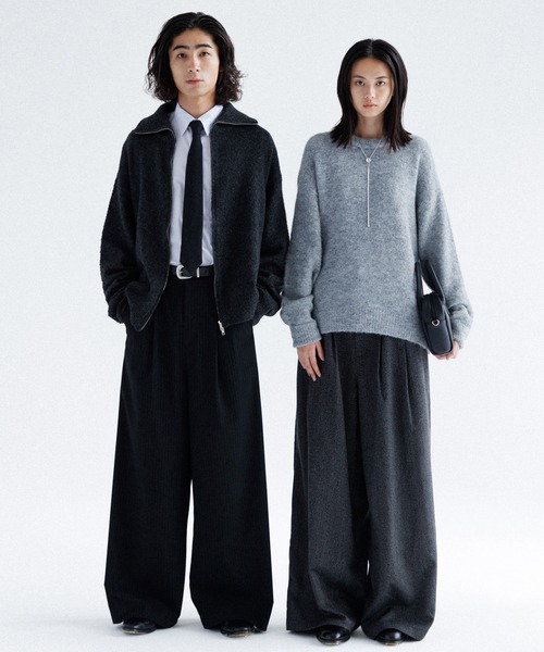 SINSS（シンス）の「Basic shaggy knit / ベーシックシャギーニット（ニット/セーター・メンズ・ブラウン/ブルー/ターコイズブルー/チャコール/グレー・SMALL/MEDIUM/LARGE/X-SMALL）」の15枚目の写真