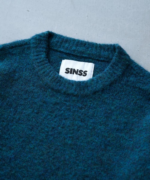 SINSS（シンス）の「Basic shaggy knit / ベーシックシャギーニット（ニット/セーター・メンズ・ブラウン/ブルー/ターコイズブルー/チャコール/グレー・SMALL/MEDIUM/LARGE/X-SMALL）」の19枚目の写真