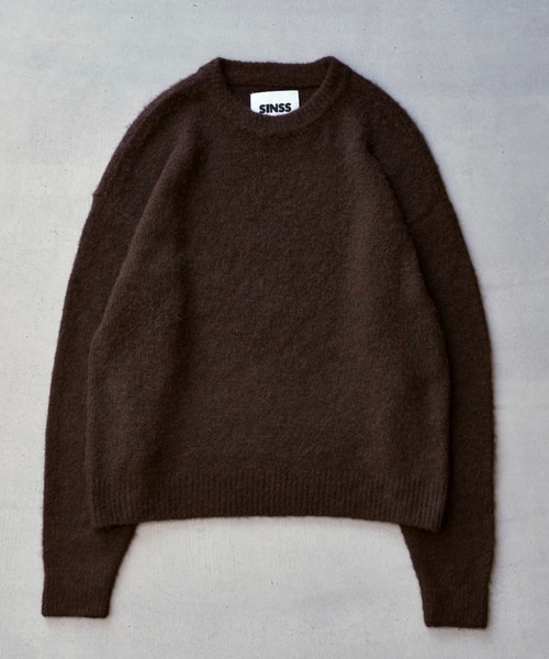 SINSS（シンス）の「Basic shaggy knit / ベーシックシャギーニット（ニット/セーター・メンズ・ブラウン/ブルー/ターコイズブルー/チャコール/グレー・SMALL/MEDIUM/LARGE/X-SMALL）」の20枚目の写真