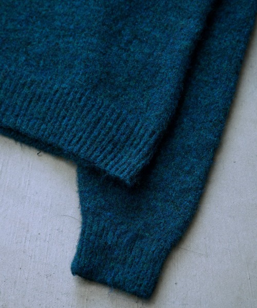 SINSS（シンス）の「Basic shaggy knit / ベーシックシャギーニット（ニット/セーター・メンズ・ブラウン/ブルー/ターコイズブルー/チャコール/グレー・SMALL/MEDIUM/LARGE/X-SMALL）」の22枚目の写真