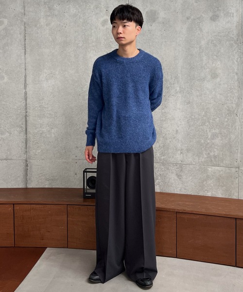 カシミア　ニット セーター グレー　the shishikui シシクイ THE SHISHIKUI コットンカシミヤニット グレー - メルカリ