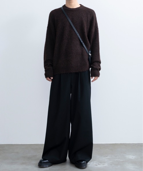 SINSS(シンス)の「Basic shaggy knit / ベーシックシャギーニット(ニット/セーター・メンズ・ブラウン/ブルー/ターコイズブルー/チャコール/グレー・SMALL/MEDIUM/LARGE/X-SMALL)」の17枚目の写真