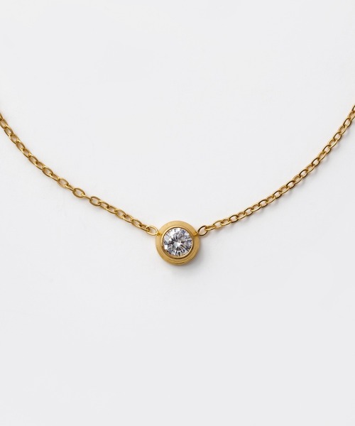 ciite' surgical stainless（シーテサージカルステンレス）の「【 金属アレルギー対応 】 ブライトストーンネックレス サージカルステンレス（ネックレス・レディース・シルバー/ゴールド・FREE）」の10枚目の写真