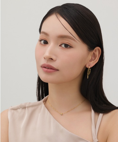 ciite' surgical stainless（シーテサージカルステンレス）の「【 金属アレルギー対応 】 ブライトストーンネックレス サージカルステンレス（ネックレス・レディース・シルバー/ゴールド・FREE）」の15枚目の写真