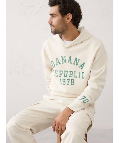 BANANA REPUBLIC バナナリパブリック パーカー セール】BANANA REPUBLIC FACTORY STORE 日本限定 ロゴ