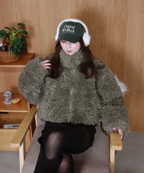 RUDY DOLL ハイネック クロップドジャケット　韓国 短丈 Y2K 十字架 RUDY DOLL ハイネック クロップドジャケット 韓国 短丈 Y2K 十字架