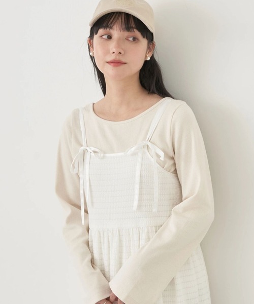 earth music&ecology（アースミュージックアンドエコロジー）の「2WAYネックリブプルオーバー（Tシャツ/カットソー・レディース・ネイビー/その他1/その他2/ブラック/ピンク系その他/オフホワイト・FREE）」の12枚目の写真