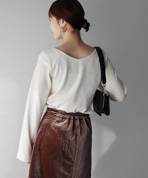 earth music&ecology（アースミュージックアンドエコロジー）の「2WAYネックリブプルオーバー（Tシャツ/カットソー・レディース・ネイビー/その他1/その他2/ブラック/ピンク系その他/オフホワイト・FREE）」の19枚目の写真