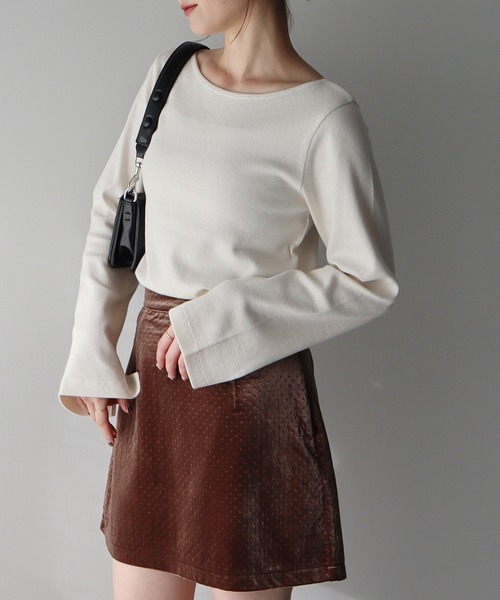 earth music&ecology（アースミュージックアンドエコロジー）の「2WAYネックリブプルオーバー（Tシャツ/カットソー・レディース・ネイビー/その他1/その他2/ブラック/ピンク系その他/オフホワイト・FREE）」の16枚目の写真