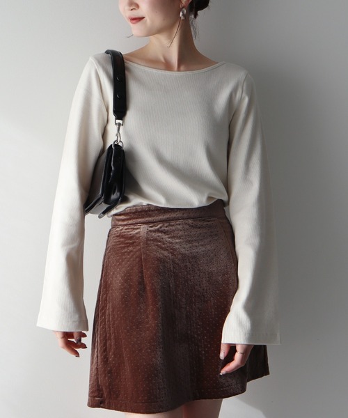 earth music&ecology（アースミュージックアンドエコロジー）の「2WAYネックリブプルオーバー（Tシャツ/カットソー・レディース・ネイビー/その他1/その他2/ブラック/ピンク系その他/オフホワイト・FREE）」の17枚目の写真