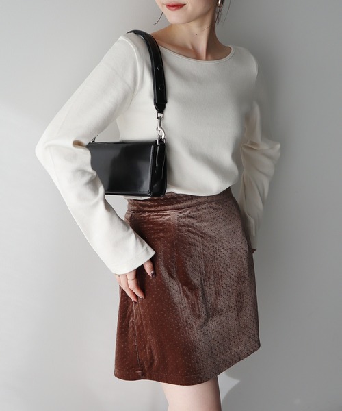 earth music&ecology（アースミュージックアンドエコロジー）の「2WAYネックリブプルオーバー（Tシャツ/カットソー・レディース・ネイビー/その他1/その他2/ブラック/ピンク系その他/オフホワイト・FREE）」の18枚目の写真