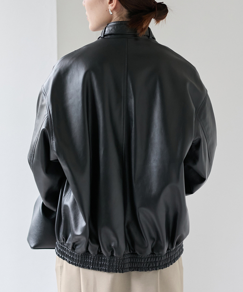 INSCRIRE アンスクリアSatin Pullover Blouson INSCRIRE アンスクリアSatin Pullover Blouson