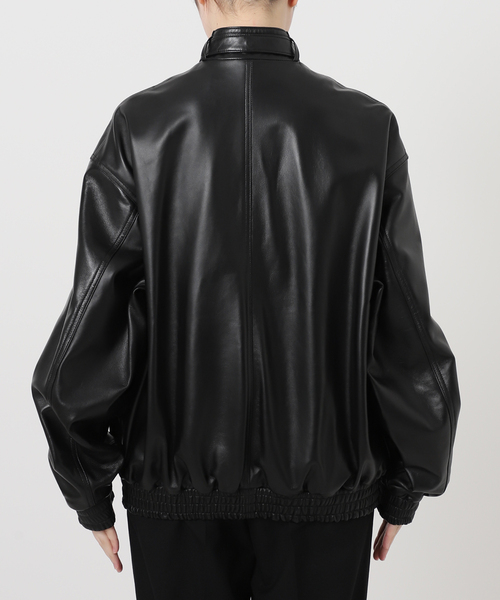 VERMEIL par iena(ヴェルメイユパーイエナ)の「INSCRIRE(アンスクリア) Sheep Leather Blouson I24AWBZ71B(ライダースジャケット・レディース・ブラック・SMALL)」の16枚目の写真