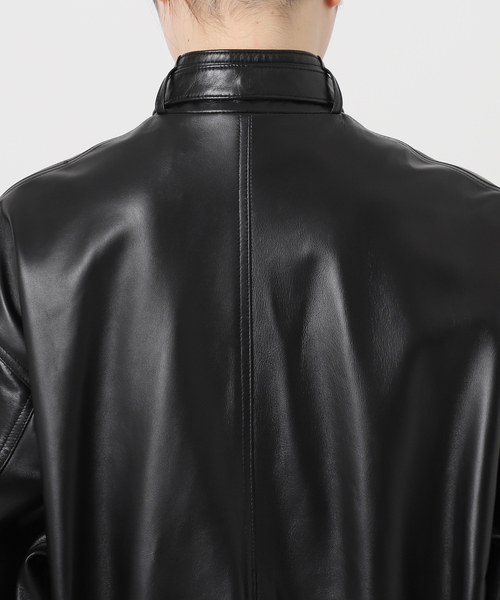 VERMEIL par iena(ヴェルメイユパーイエナ)の「INSCRIRE(アンスクリア) Sheep Leather Blouson I24AWBZ71B(ライダースジャケット・レディース・ブラック・SMALL)」の17枚目の写真