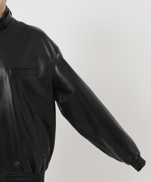 VERMEIL par iena(ヴェルメイユパーイエナ)の「INSCRIRE(アンスクリア) Sheep Leather Blouson I24AWBZ71B(ライダースジャケット・レディース・ブラック・SMALL)」の19枚目の写真