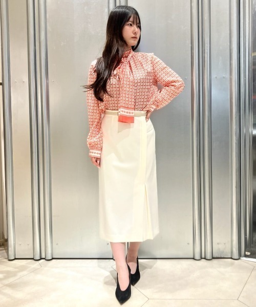 PINKY&DIANNE（ピンキーアンドダイアン）の「◆[URBAN PRECIOUS] ジオメトリックプリントブラウス（シャツ/ブラウス・レディース・ブルー系その他6/ピンク系その他4・38）」の5枚目の写真