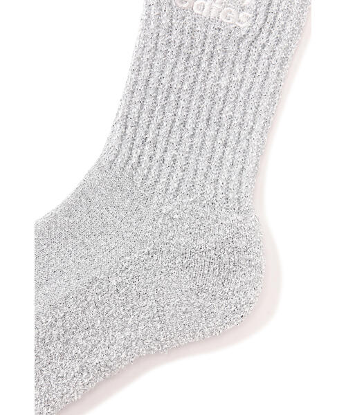 PEARLY GATES（パーリーゲイツ）の「【PEARLY GATES】グリッターミドルソックス (LADIES)（ソックス/靴下・レディース・ホワイト/ブラック・FREE）」の4枚目の写真