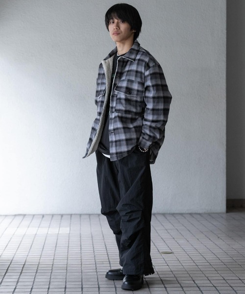SENSE OF PLACE by URBAN RESEARCH（センスオブプレイスバイアーバンリサーチ）の「パデッドイージーパンツ（その他パンツ・メンズ・ブラック/チャコールグレー・MEDIUM/LARGE）」の6枚目の写真