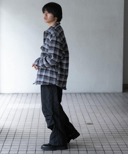 SENSE OF PLACE by URBAN RESEARCH（センスオブプレイスバイアーバンリサーチ）の「パデッドイージーパンツ（その他パンツ・メンズ・ブラック/チャコールグレー・MEDIUM/LARGE）」の5枚目の写真