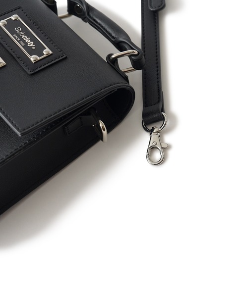 Subciety(サブサエティ)の「Faux leather mini shoulder bag(ショルダーバッグ・メンズ・ブラック・FREE)」の12枚目の写真