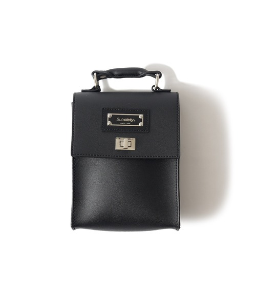 Subciety(サブサエティ)の「Faux leather mini shoulder bag(ショルダーバッグ・メンズ・ブラック・FREE)」の10枚目の写真