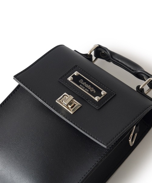 Subciety(サブサエティ)の「Faux leather mini shoulder bag(ショルダーバッグ・メンズ・ブラック・FREE)」の11枚目の写真