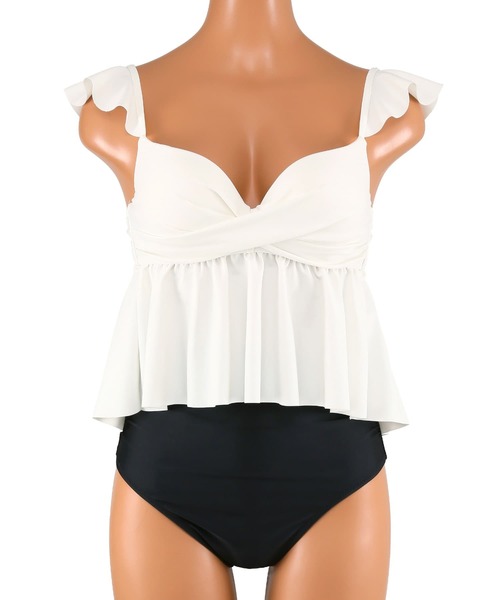 ワコール共同開発ノンワイヤーぷっくり美胸を作るダブルアップ】フレアビスチェビキニ 楽天市場】【2025年新作】WEB限定商品 ワコール共同開発、ノン