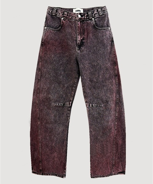 VIAVANDA（ヴィアヴァンダ）の「COLOR BOYFRIEND DENIM（デニムパンツ・レディース・イエロー/ピンク・MEDIUM/SMALL）」の9枚目の写真