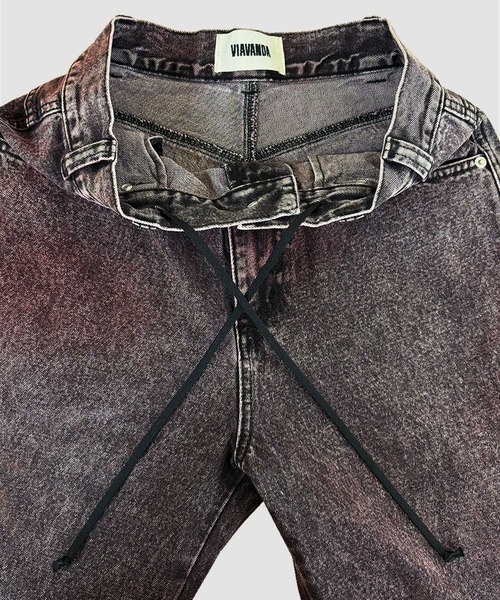 VIAVANDA（ヴィアヴァンダ）の「COLOR BOYFRIEND DENIM（デニムパンツ・レディース・イエロー/ピンク・MEDIUM/SMALL）」の12枚目の写真