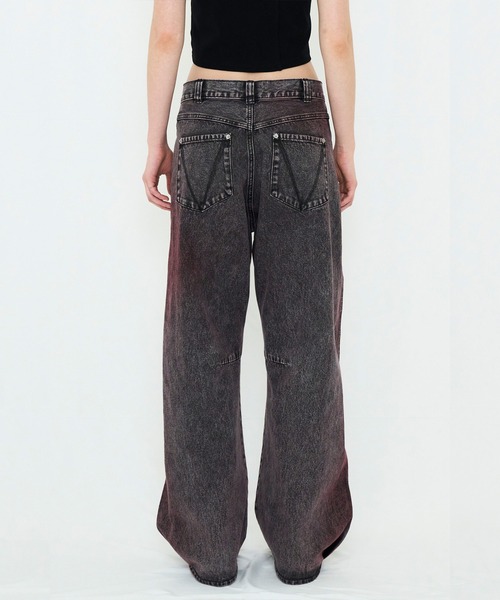 VIAVANDA（ヴィアヴァンダ）の「COLOR BOYFRIEND DENIM（デニムパンツ・レディース・イエロー/ピンク・MEDIUM/SMALL）」の4枚目の写真