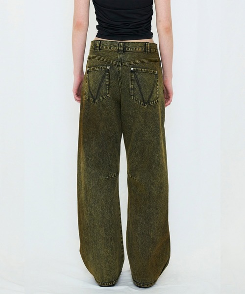 VIAVANDA（ヴィアヴァンダ）の「COLOR BOYFRIEND DENIM（デニムパンツ・レディース・イエロー/ピンク・MEDIUM/SMALL）」の15枚目の写真