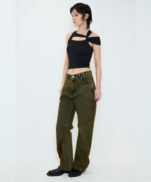 VIAVANDA（ヴィアヴァンダ）の「COLOR BOYFRIEND DENIM（デニムパンツ・レディース・イエロー/ピンク・MEDIUM/SMALL）」の18枚目の写真