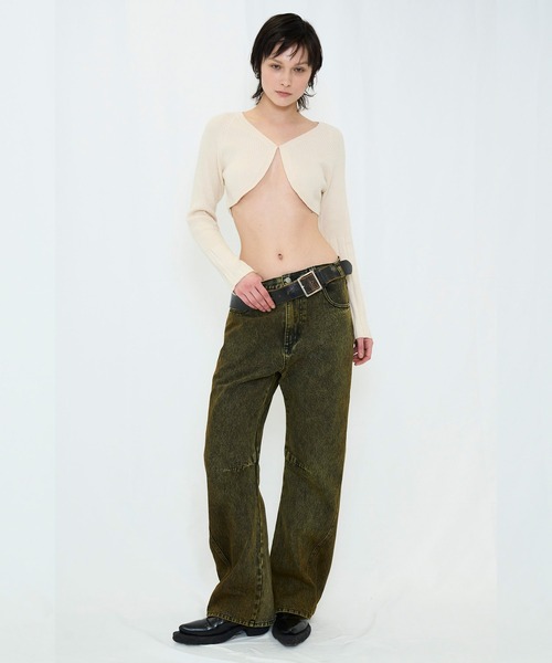 VIAVANDA（ヴィアヴァンダ）の「COLOR BOYFRIEND DENIM（デニムパンツ・レディース・イエロー/ピンク・MEDIUM/SMALL）」の20枚目の写真