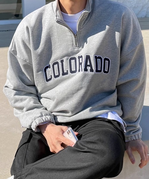 CAVEMPT ハーフジップトレーナー グレー c.e cavempt グレー ハーフジップ トレーナー - メルカリ