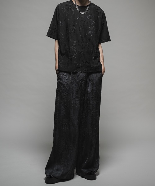 Casper John ワッシャーバギーパンツ ブラック S Washer baggy pants/ワッシャーバギーパンツ（その他パンツ