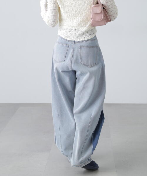 FREE'S MART(フリーズマート)の「◆サイドタックカーブデニム(デニムパンツ・レディース・ワンウォッシュ/ブルー系その他・X-SMALL/MEDIUM/SMALL)」の9枚目の写真