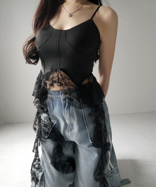 lace bustier レースビスチェ　キャミソールwillfully lace bustier レースビスチェ キャミソールwillfully WILLFULLY