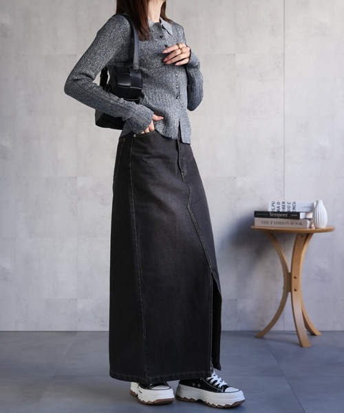 【セール】【新色追加】ポロニット リブカーディガン/サイズ展開あり（カーディガン/ボレロ）｜sakishimatokyo（サキシマトーキョー）