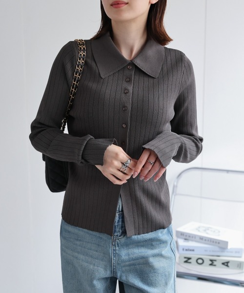 Second/Layer ピストレロリブカーディガン Second/Layer ピストレロリブカーディガン