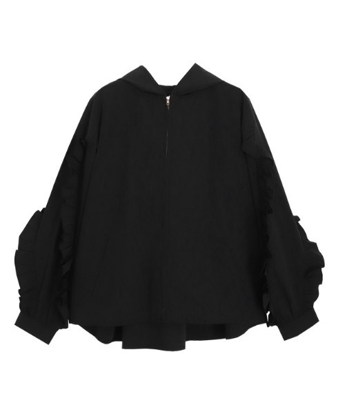 セール】UVカットフリルデザインフードブルゾン（ブルゾン）｜Pierrot