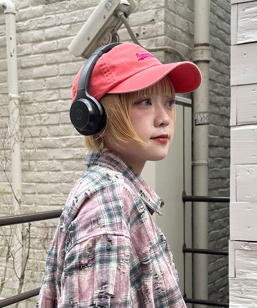 CIAOPANIC(チャオパニック)の「ピグメント刺繍カラーキャップ(キャップ・レディース・レッド/ブラウン/ネイビー/イエロー・ONE SIZE)」の1枚目の写真